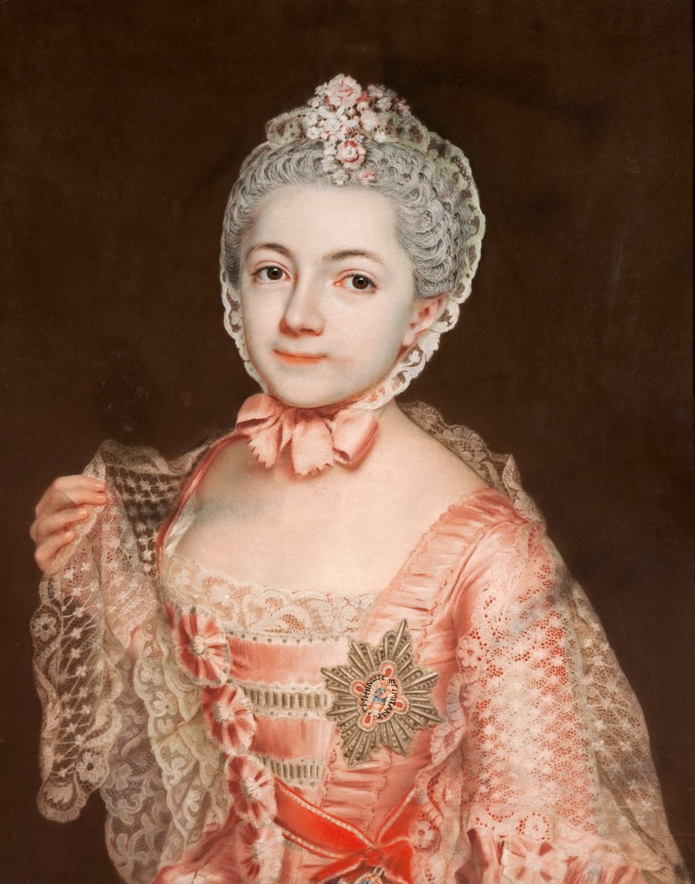 Henrietta Catherine Agnes av Anhalt-Dessau (1744-1799), dekanus i Herford Abbey, dotter till Leopold II, prins av Anhalt-Dessau av Christoph Friedrich Reinhold Lisiewski