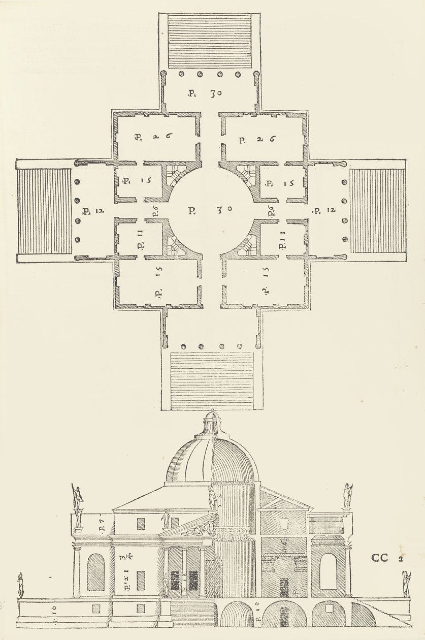 The Four Books of Architecture av Andrea Palladio, 1570 av Christoph Krieger