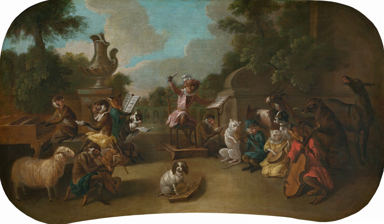 Singerie: The Concert, c. 1739. av Christophe Huet