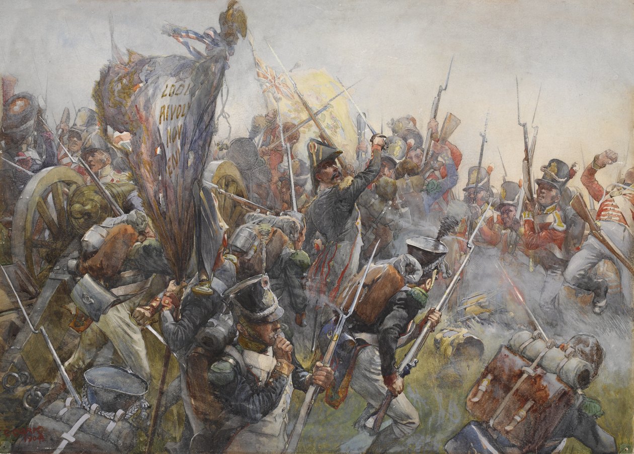 88th Foot i slaget vid Salamanca 1812, 1904 av Christopher Clark