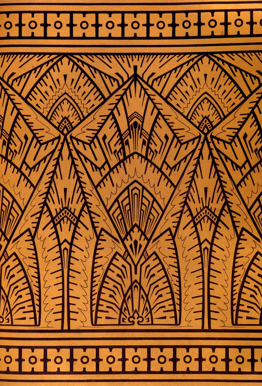 Design for a Pattern, illustration från "Studies in Design" av Christopher Dresser, publicerad 1875. av Christopher Dresser
