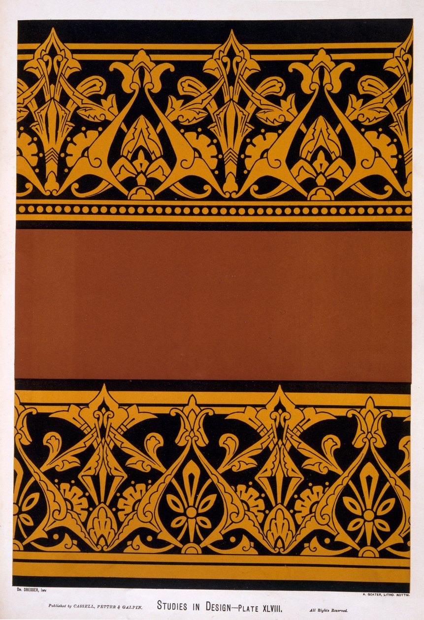 Illustration från "Studier in Design" av Christopher Dresser, publicerad 1876 av Christopher Dresser