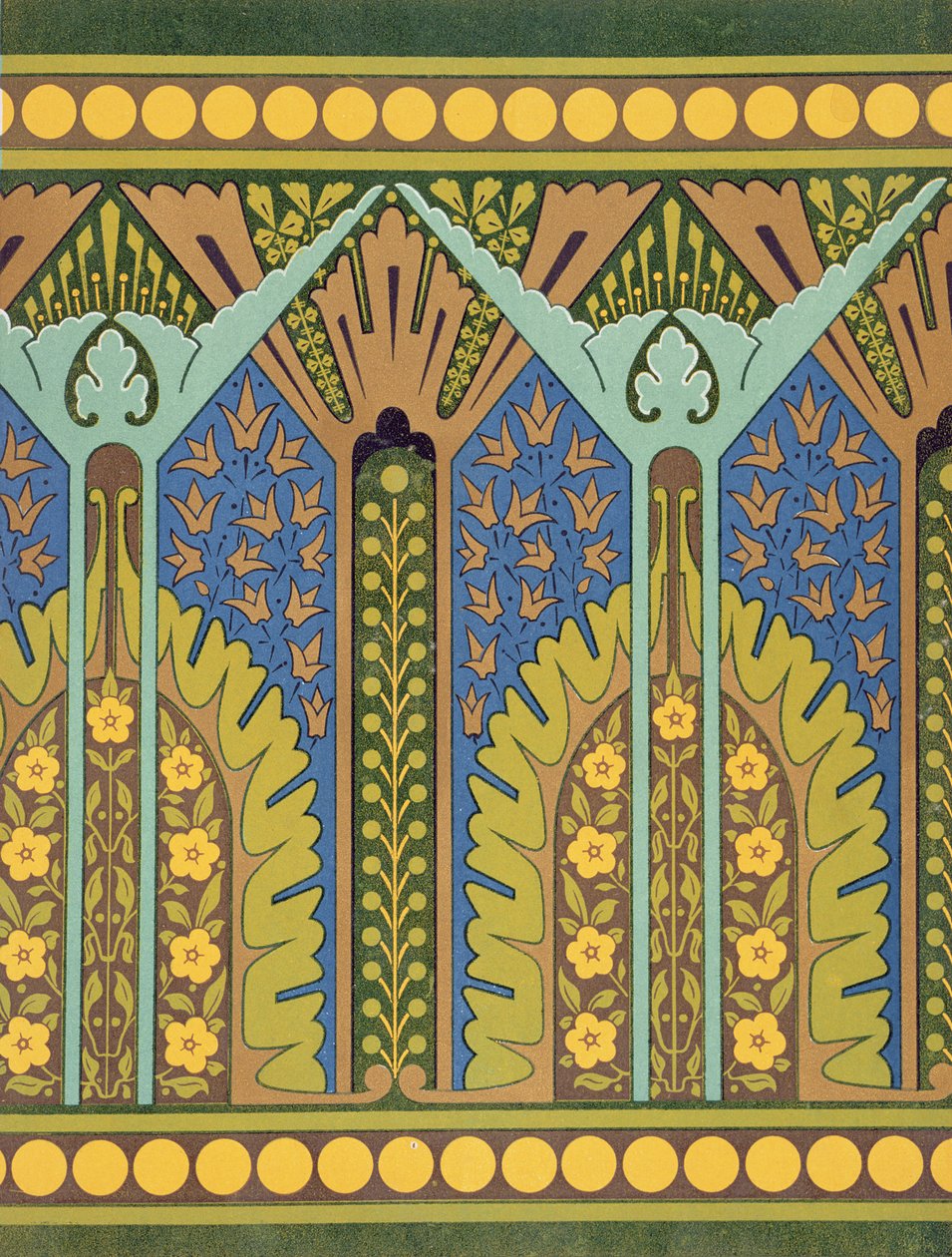 Platta III från "Studies in Design", ca 1874-76 av Christopher Dresser