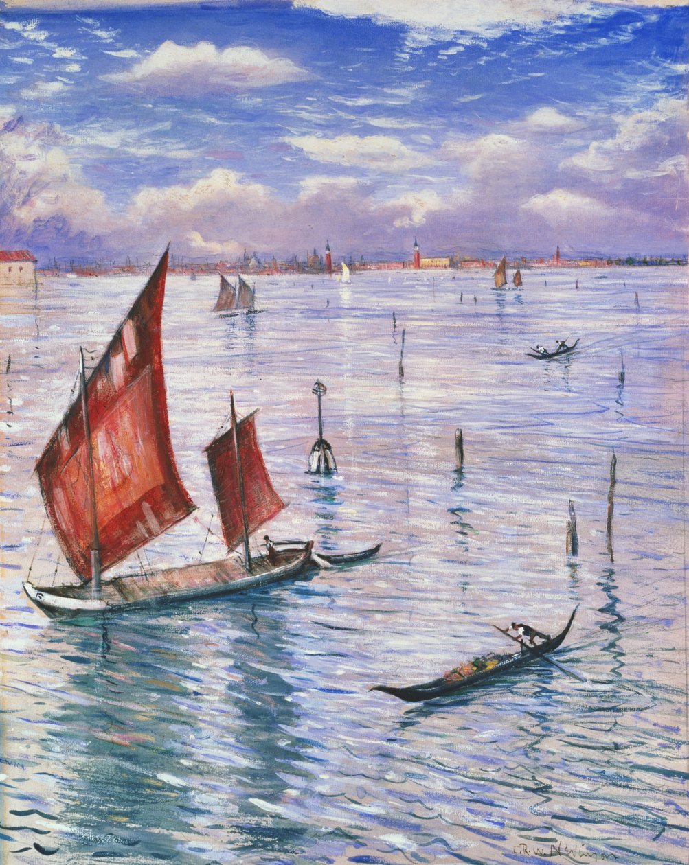 Venedig från Lido av Christopher Richard Wynne Nevinson