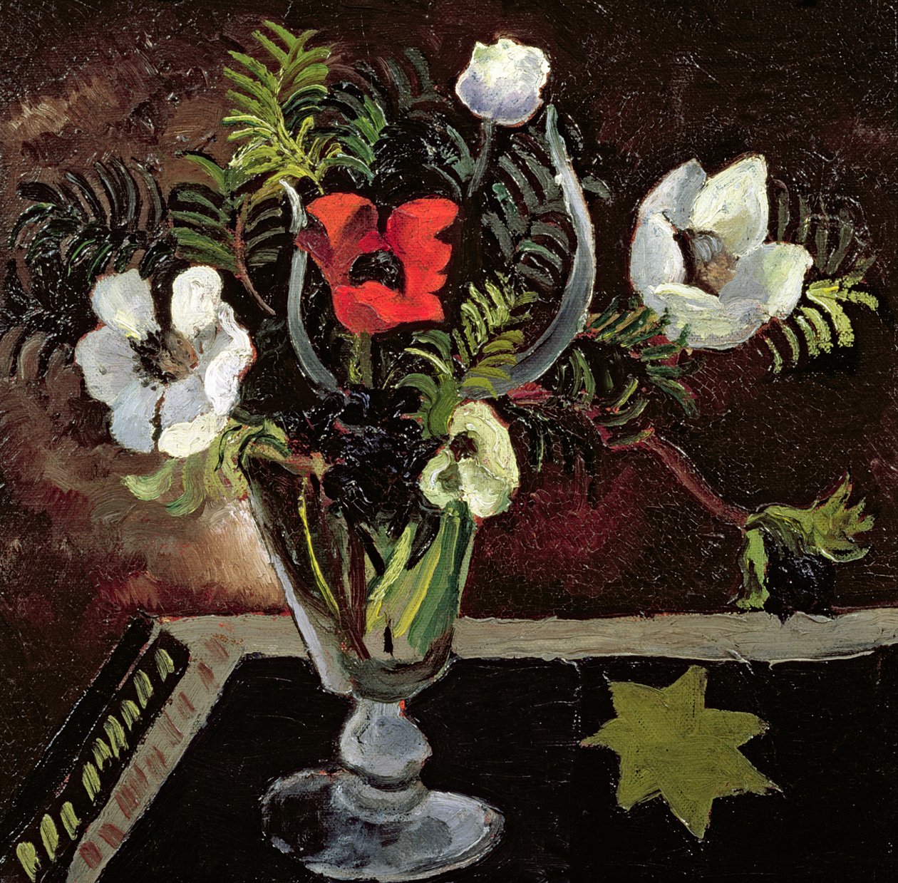 Anemoner i ett glas av Christopher Wood