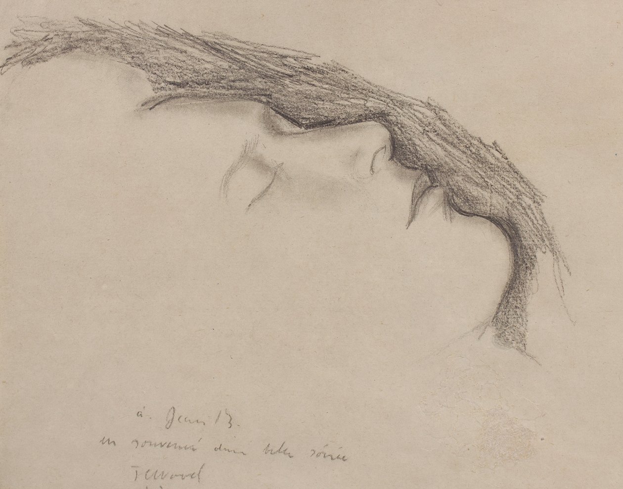 Det fruktansvärda barnet: Jean Bourgoint sover, ca 1926 av Christopher Wood