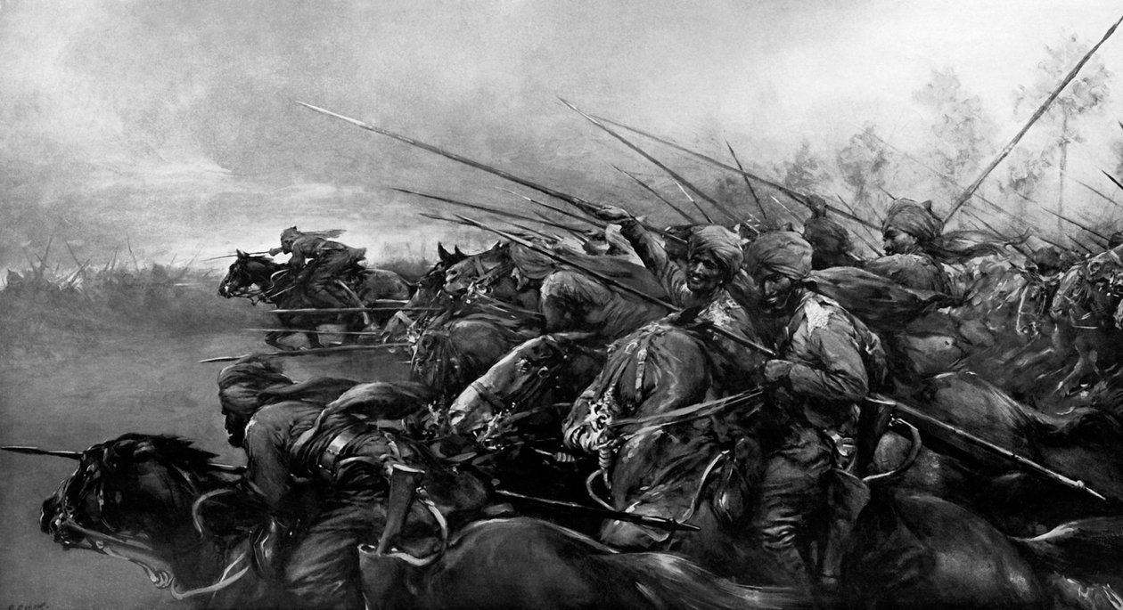 Bengal Lancers i aktion av Christopher Clark