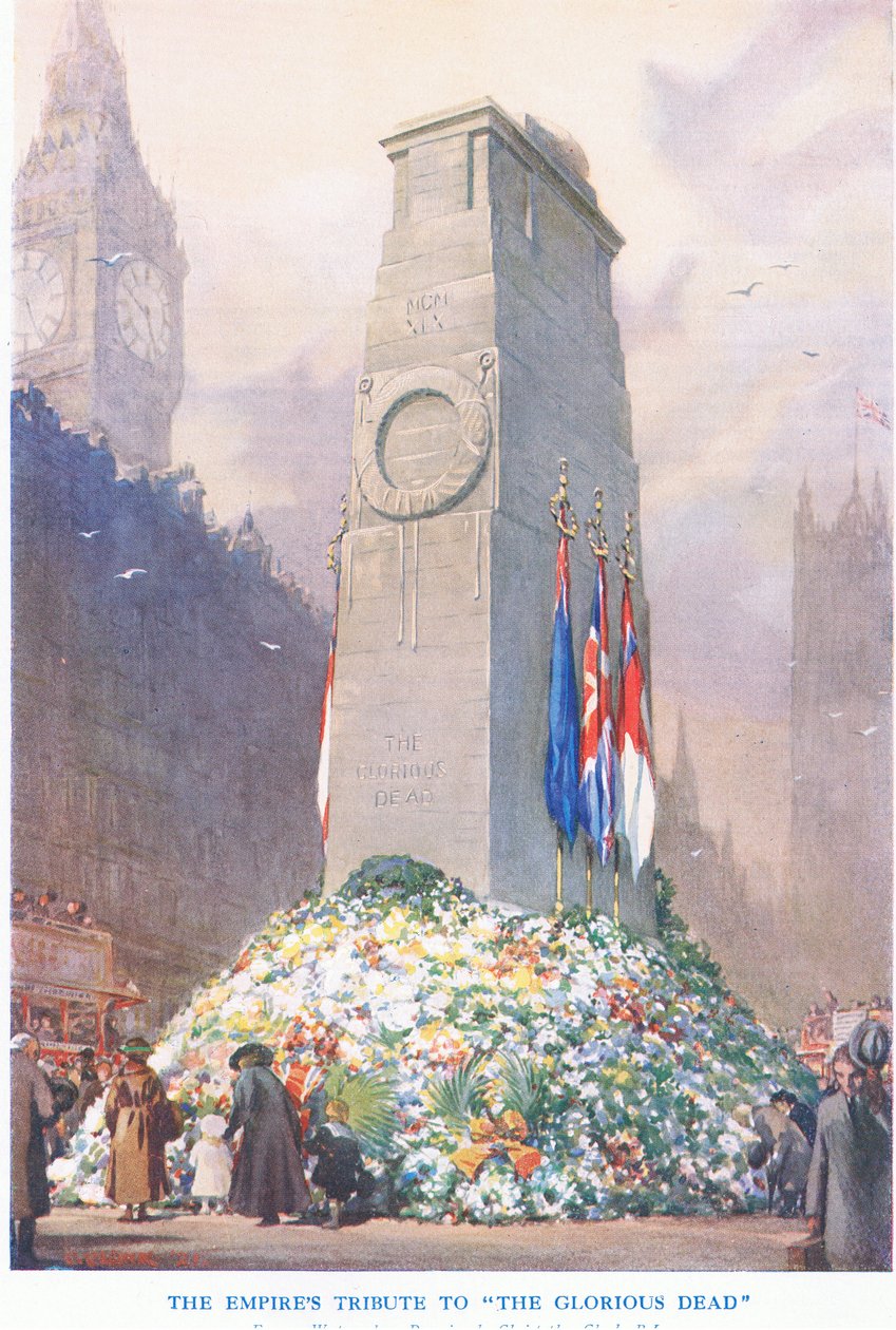 The Empires tribute to the Glorious Dead, från Cassells History of the British People utgiven av Waverley Book Company Limited, ca 1940. av Christopher Clark