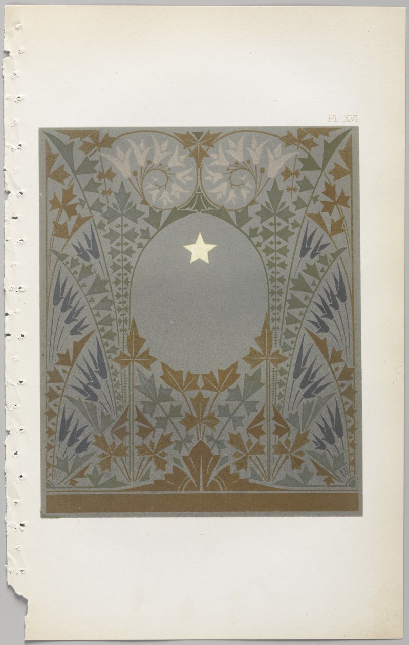 Konsten att dekorativ design: med en bilaga, som visar de timmar på dygnet då blommor öppnar, publicerad av Day & Son, London, 1862 av Christopher Dresser