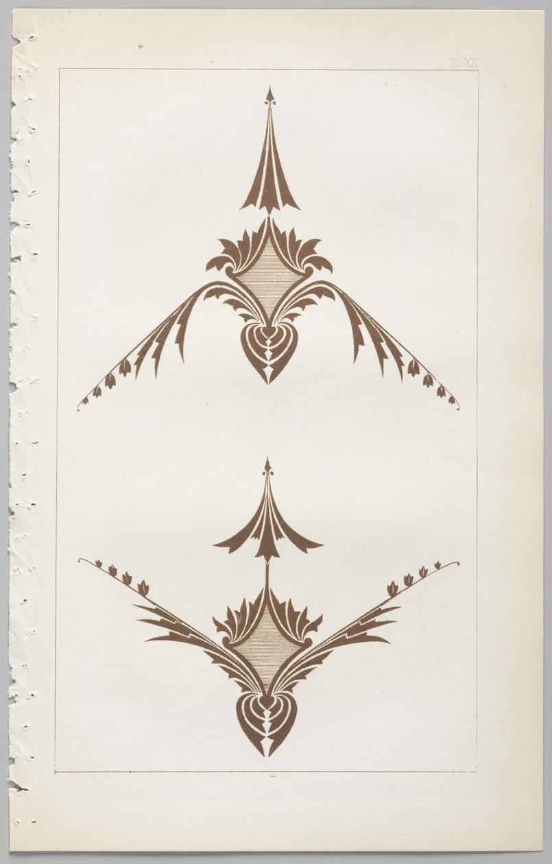 Konsten att dekorativ design: med en bilaga, som visar de timmar på dygnet då blommor öppnar, publicerad av Day & Son, London, 1862 av Christopher Dresser