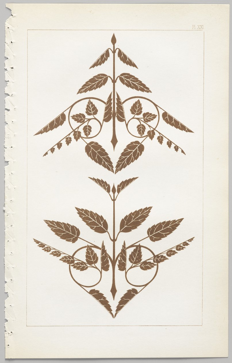Konsten att dekorativ design: med en bilaga, som visar de timmar på dygnet då blommor öppnar, publicerad av Day & Son, London, 1862 av Christopher Dresser