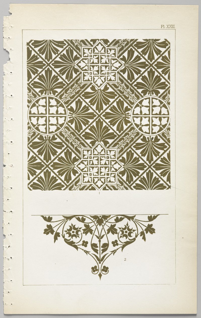 Konsten att dekorativ design: med en bilaga, som visar de timmar på dygnet då blommor öppnar, publicerad av Day & Son, London, 1862 av Christopher Dresser