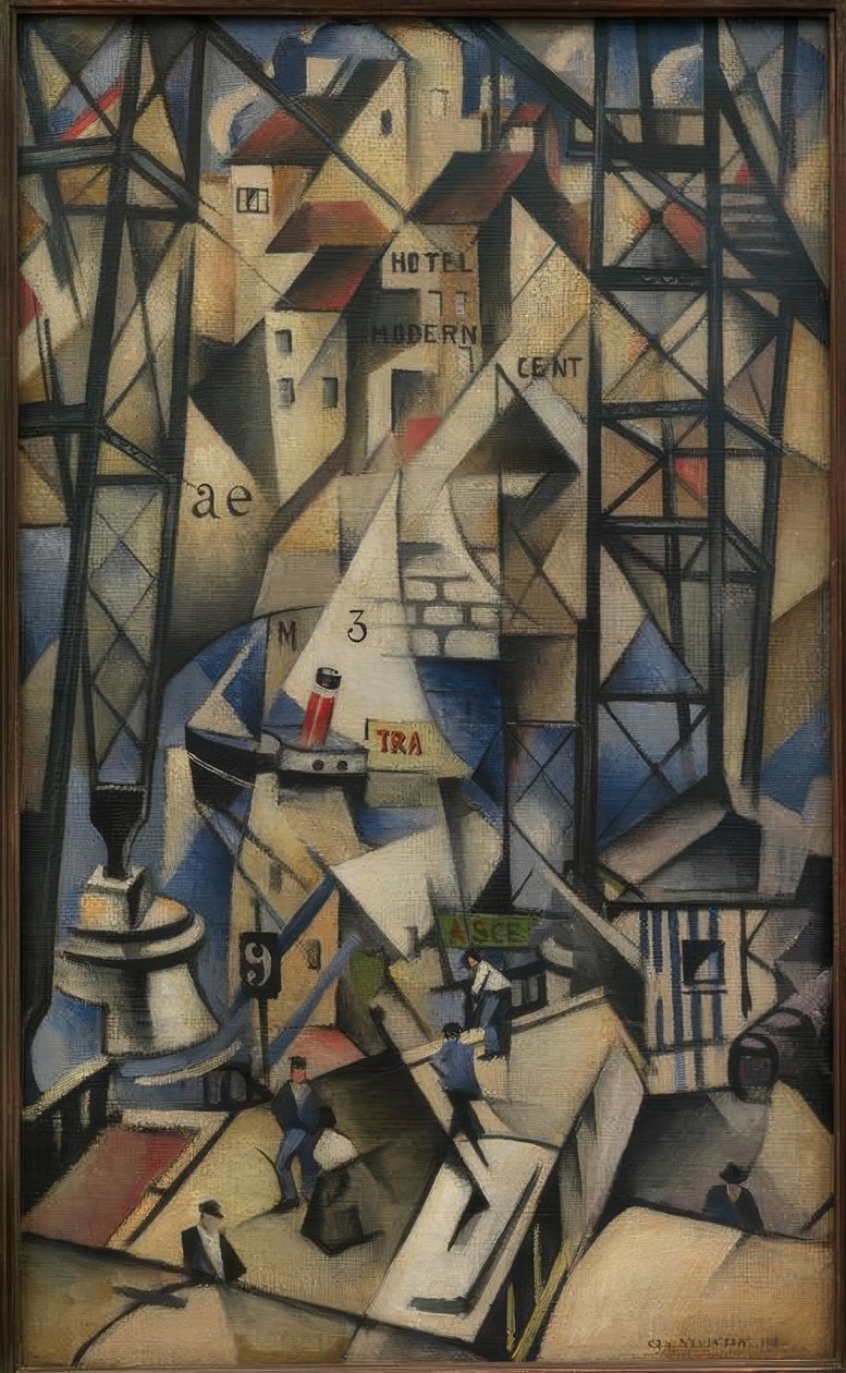Den gamla hamnen av Christopher Richard Wynne Nevinson