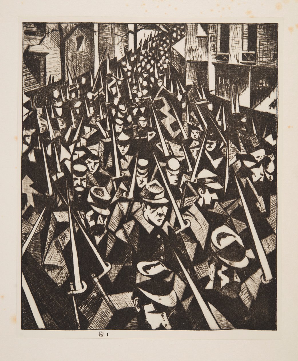 A Dawn, 1914, pub. 1915. av Christopher Richard Wynne Nevinson