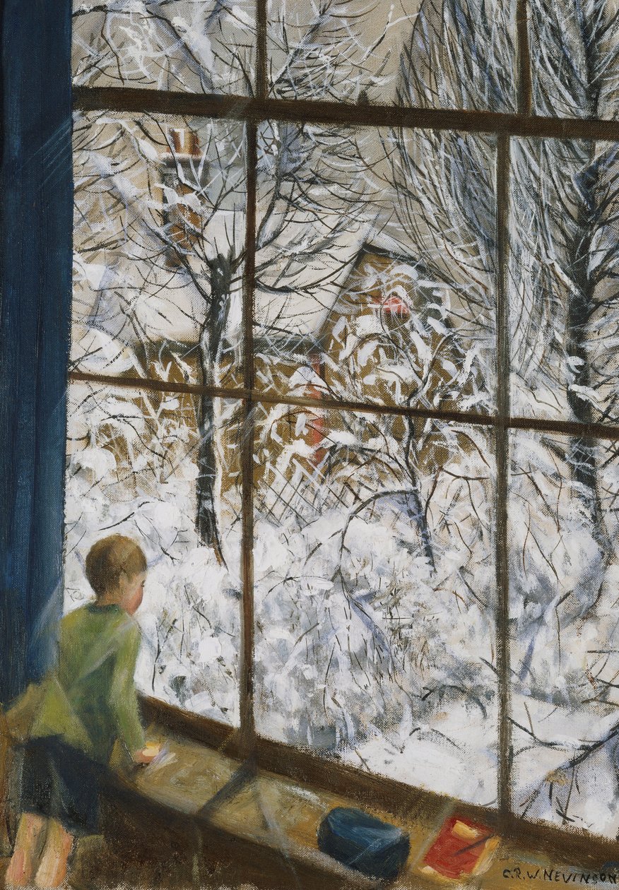 Tittar på snön av Christopher Richard Wynne Nevinson