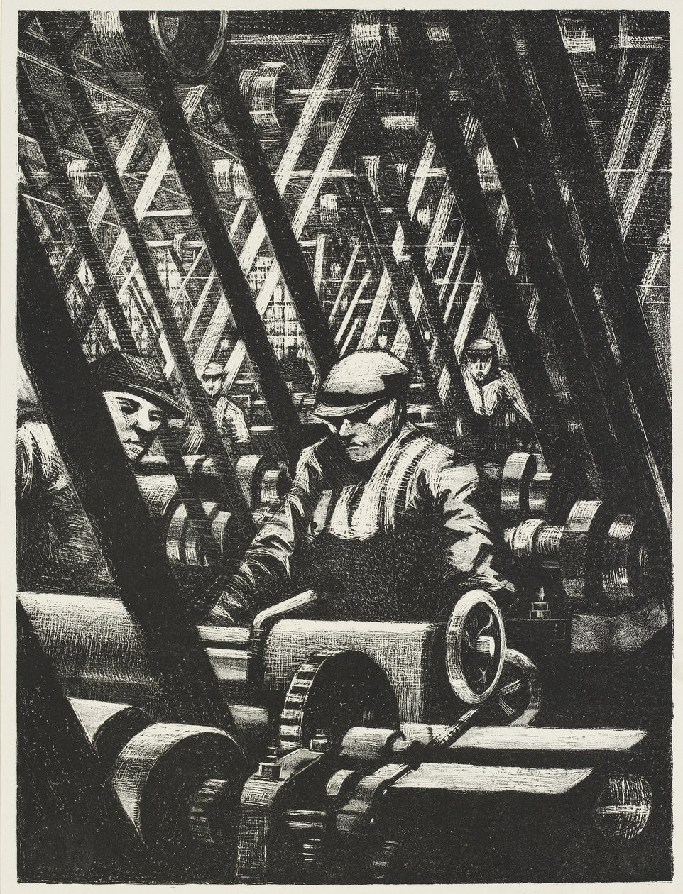 Making the Engine, 1917 av Christopher Richard Wynne Nevinson