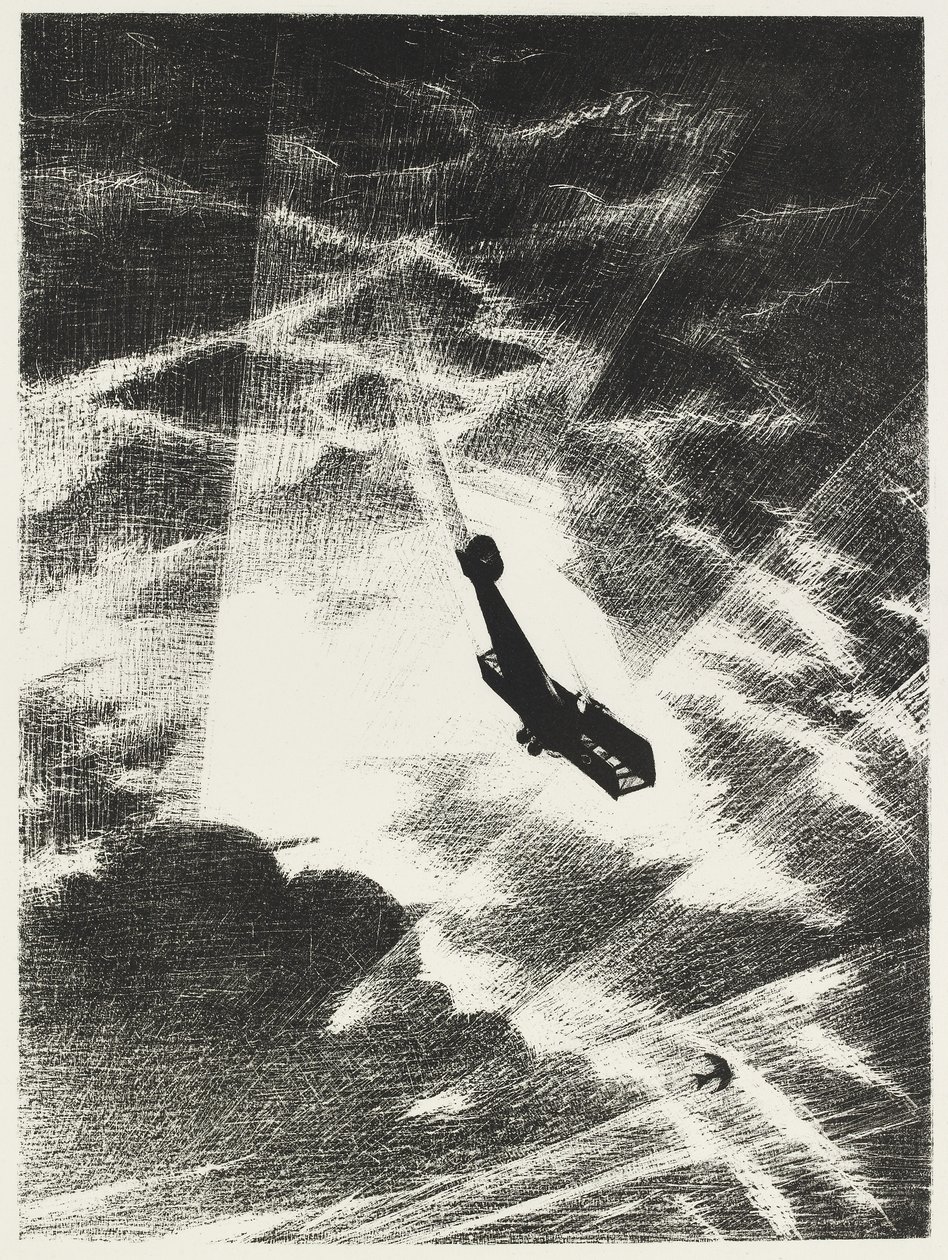 Svep ner på en Taube, 1917 av Christopher Richard Wynne Nevinson