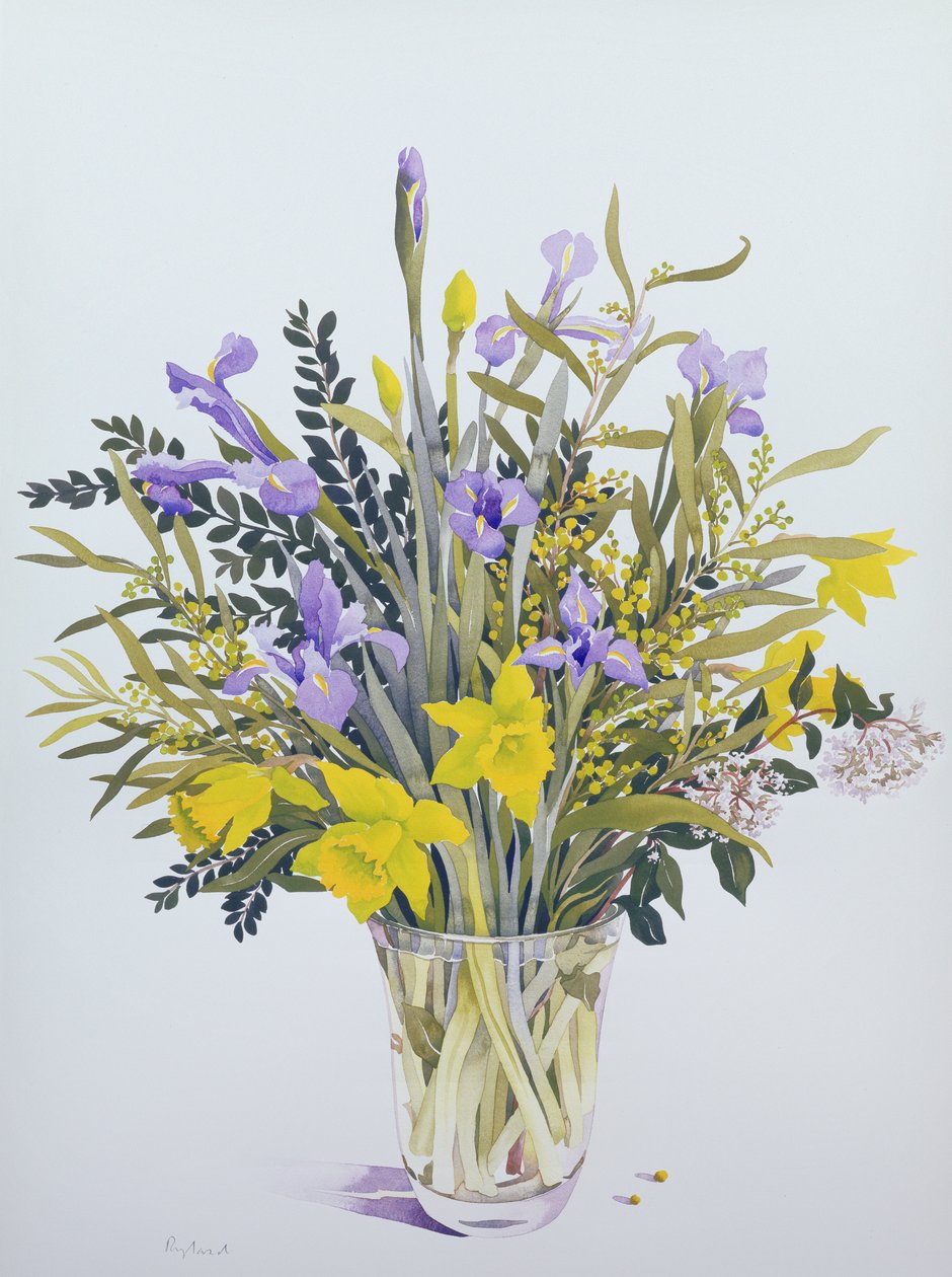 Vårblommor (wc på papper) av Christopher Ryland