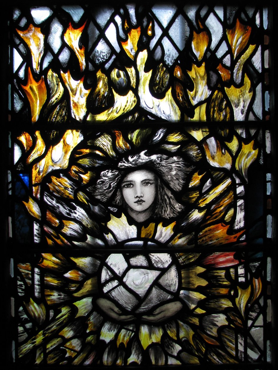 Ärkeängeln St Uriel, Canterbury Cathedral av Christopher Whall