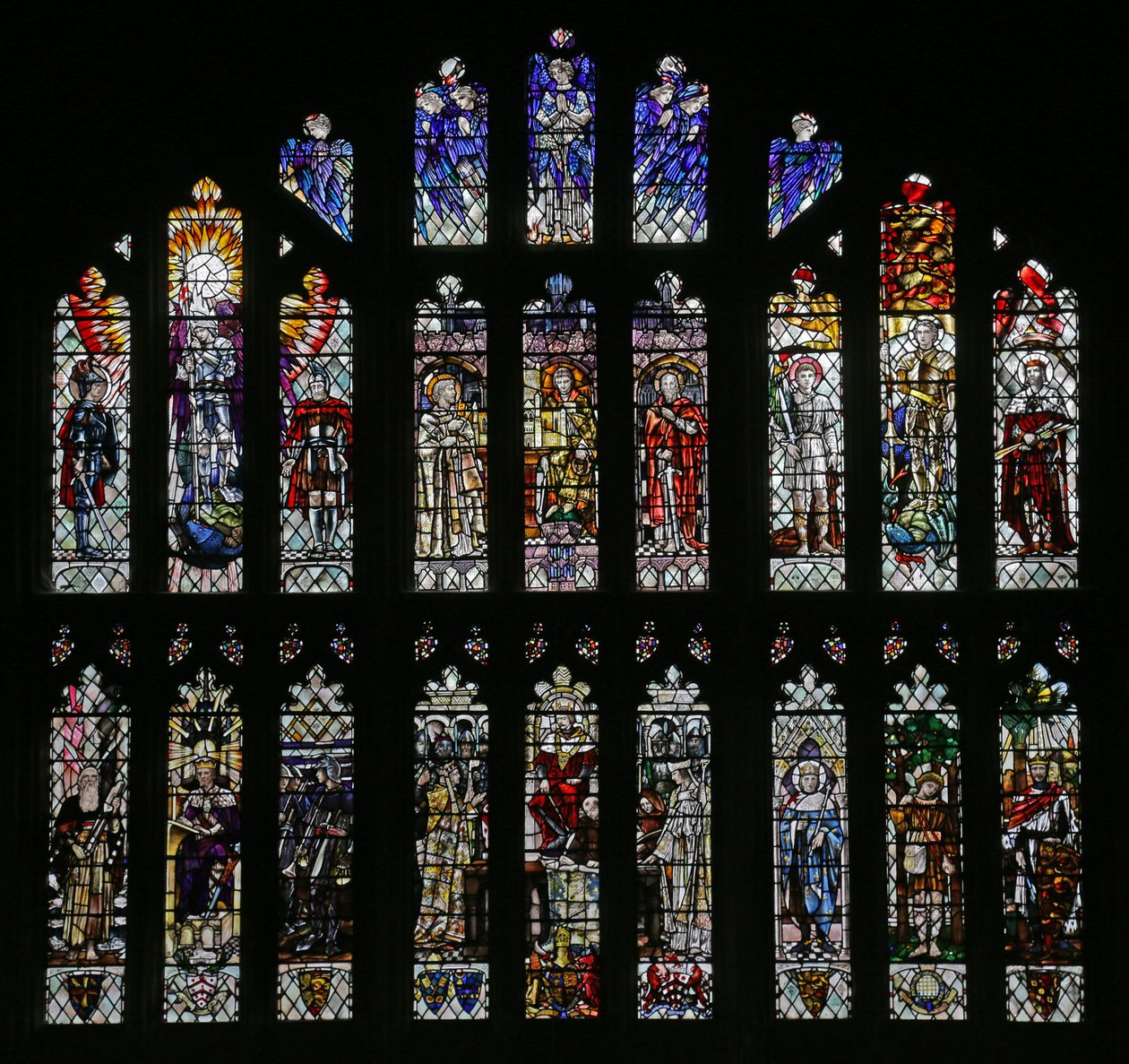 The Spirit of God: Chapter House-vindue af Christopher Whall, 1903 swed av Christopher Whall