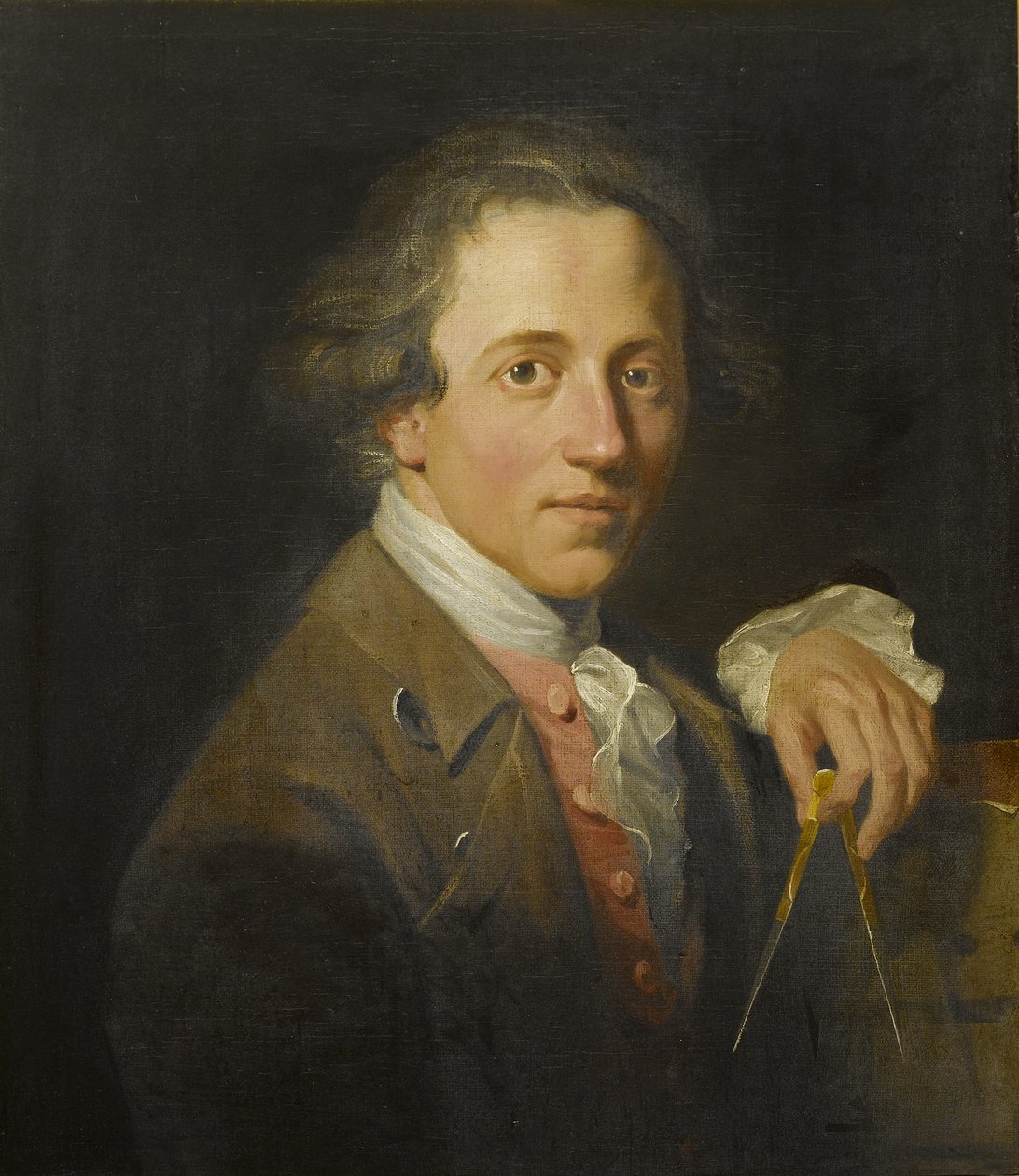 Porträtt av en ung konstnär (John Soane), 1776 av Christopher William Hunneman