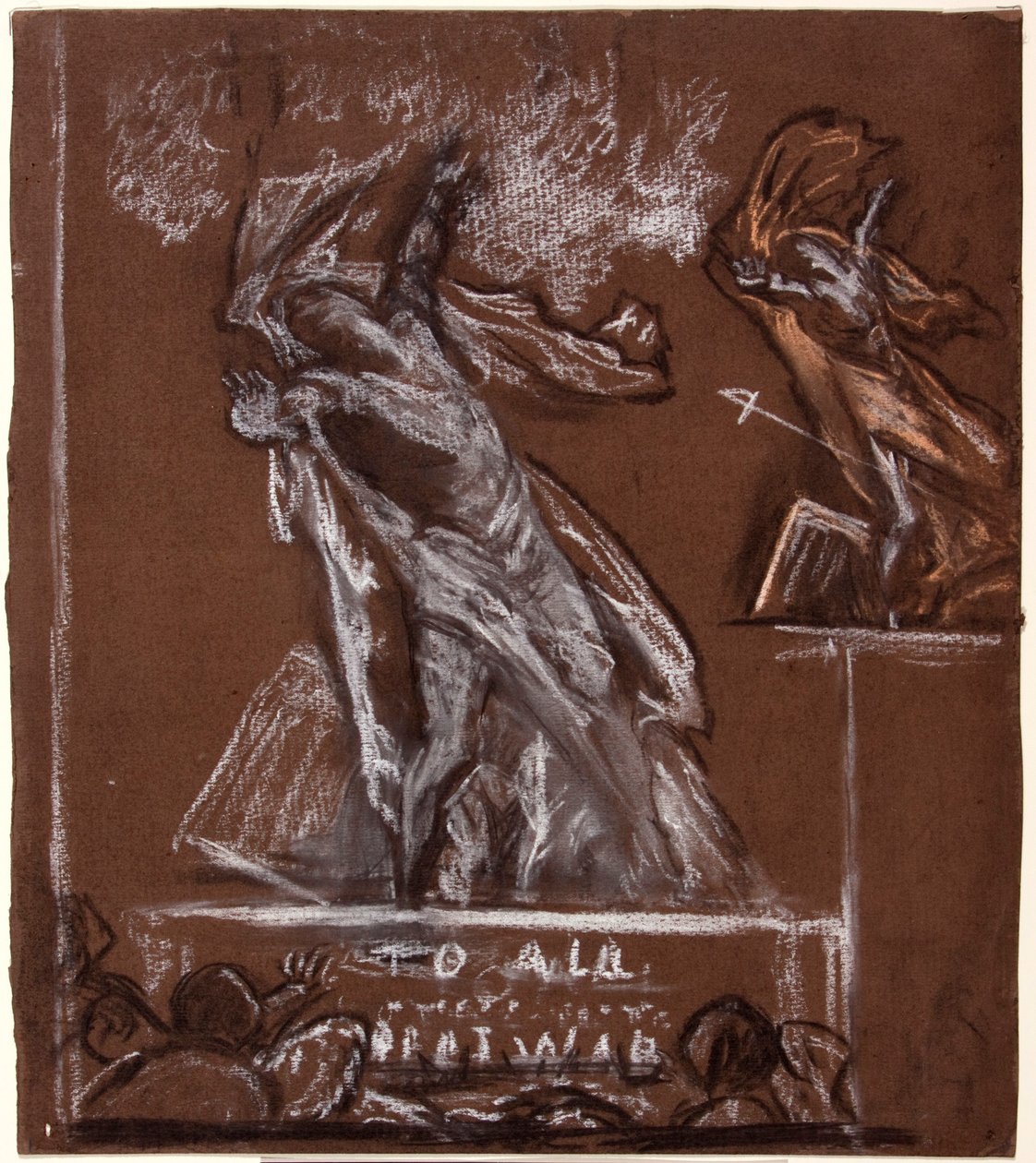 Figurstudie för ett krigsminnesmärke, c1920. av Christopher Williams