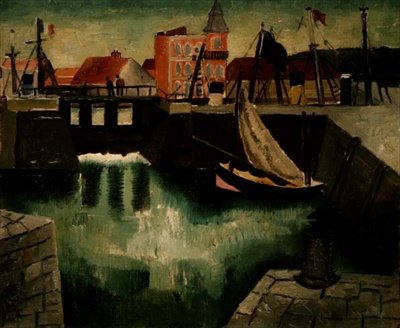 Hamnen, Dieppe av Christopher Wood