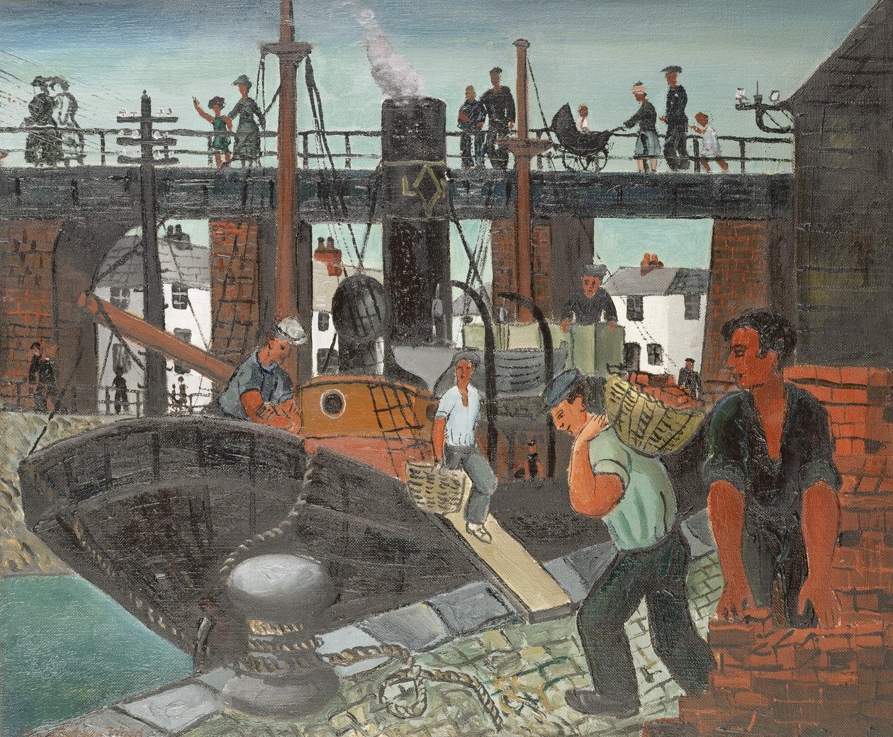 Lastar båtarna, St. Ives av Christopher Wood