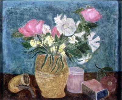 Stilleben (målad på baksidan av 88536) 1928 av Christopher Wood