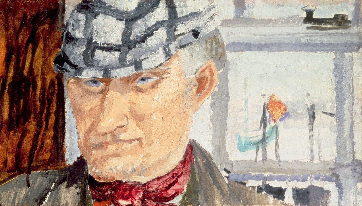 Fiskaren, 1928 (olja på kartong) av Christopher Wood