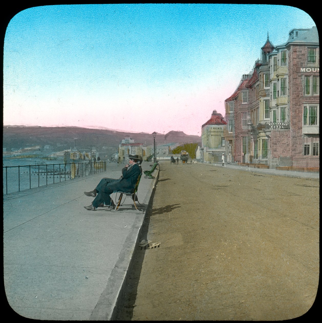 Esplanade, Penzance, Cornwall, sent 1800-tal eller tidigt 1900-tal av Church Army Lantern Department
