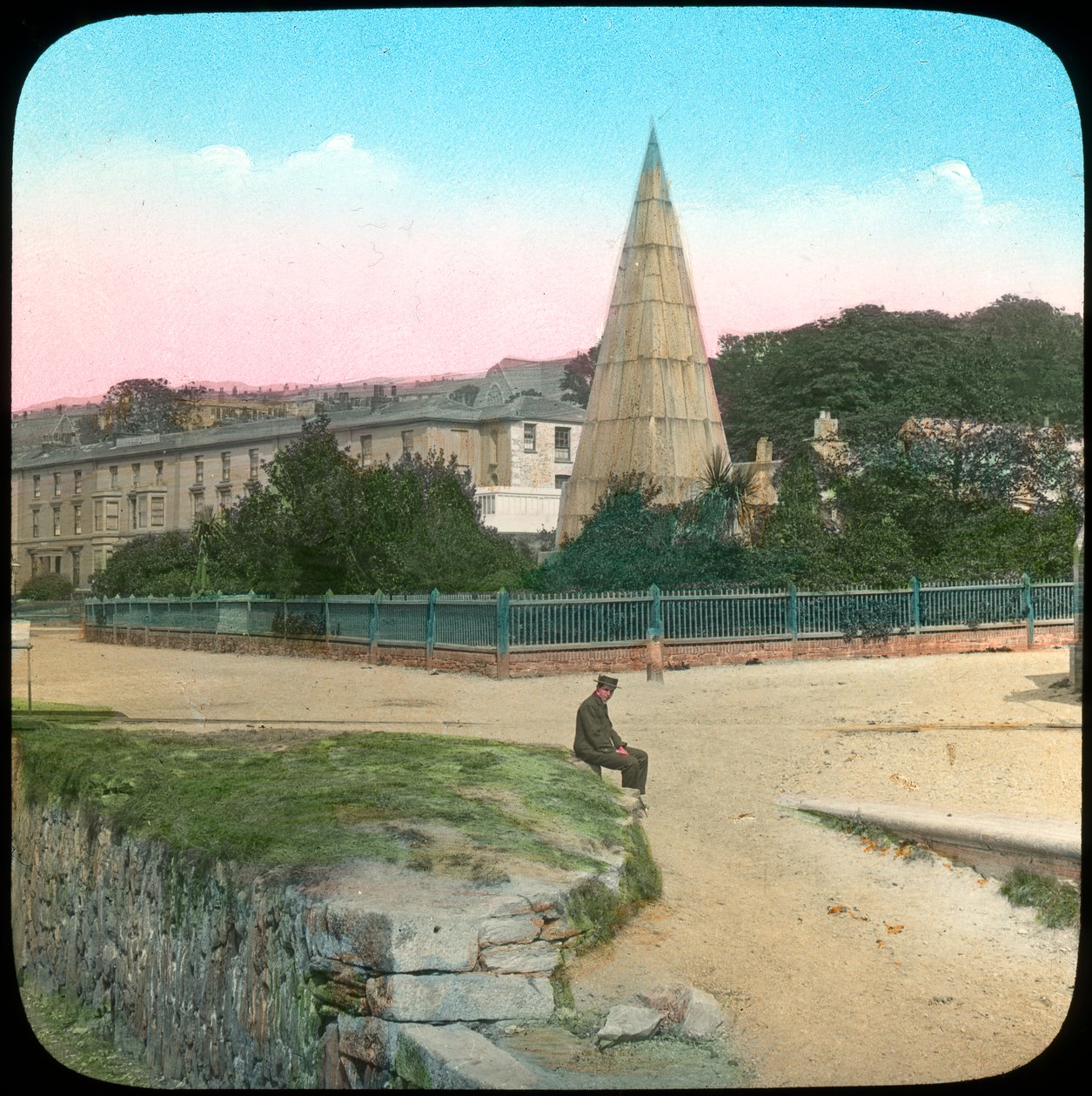 Killigrew Monument, Falmouth, Cornwall, sent 1800-tal eller tidigt 1900-tal av Church Army Lantern Department