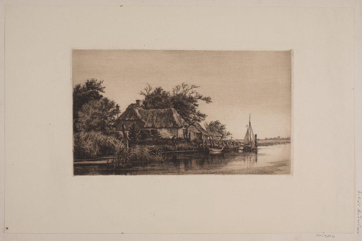 Flodlandskap av Cilius Johannes Konrad Andersen