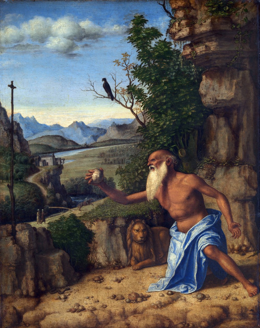 San Girolamo nel deserto (Cima da Conegliano Londra) av Cima da Conegliano