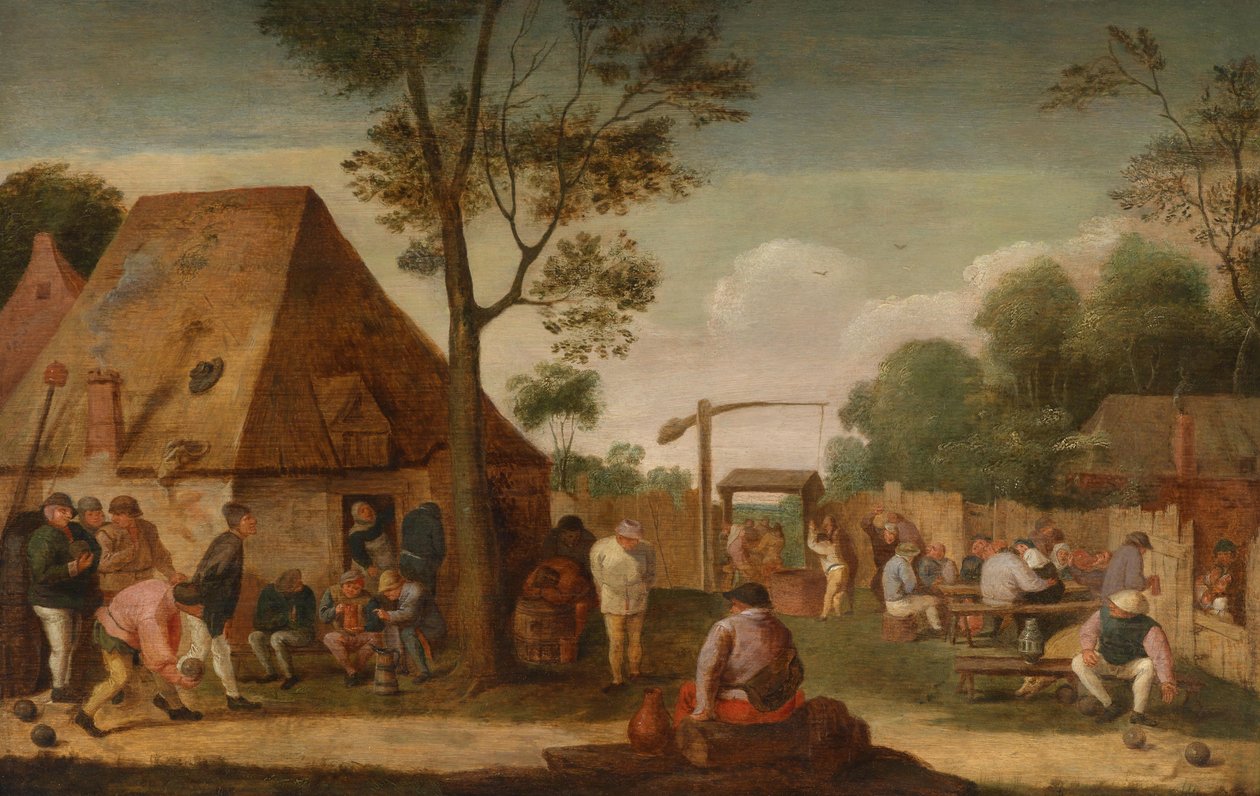 Ländliche Vergnügungen im Freien av Circle of Adriaen Brouwer
