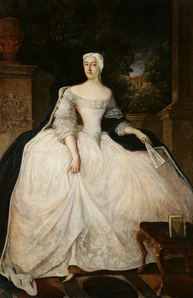 Portrait of Teofila Działyńska (1714–1790) av Circle of Antoine Pesne