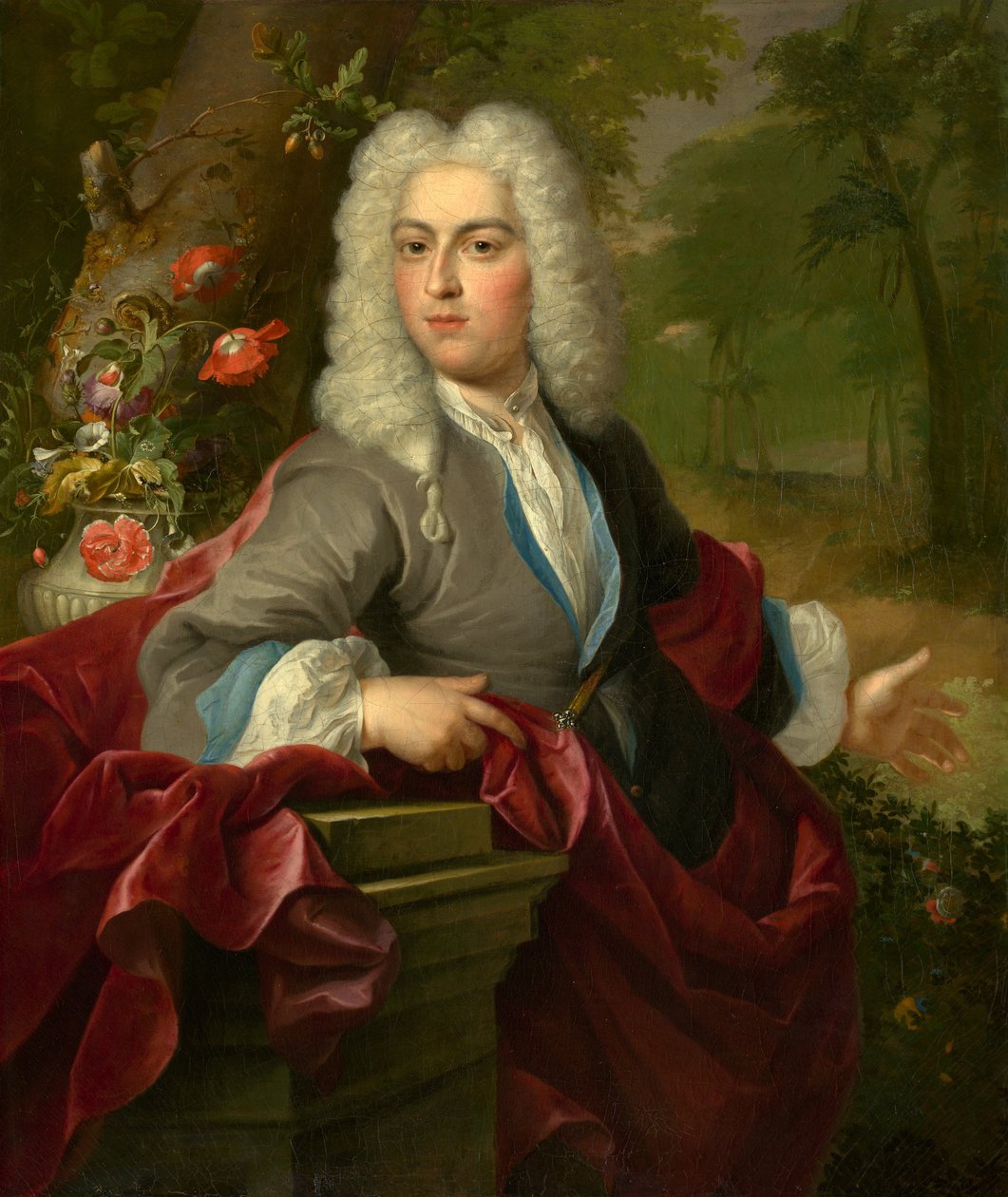 Porträtt av en man, ca. 1720. av Circle of Arnold Boonen
