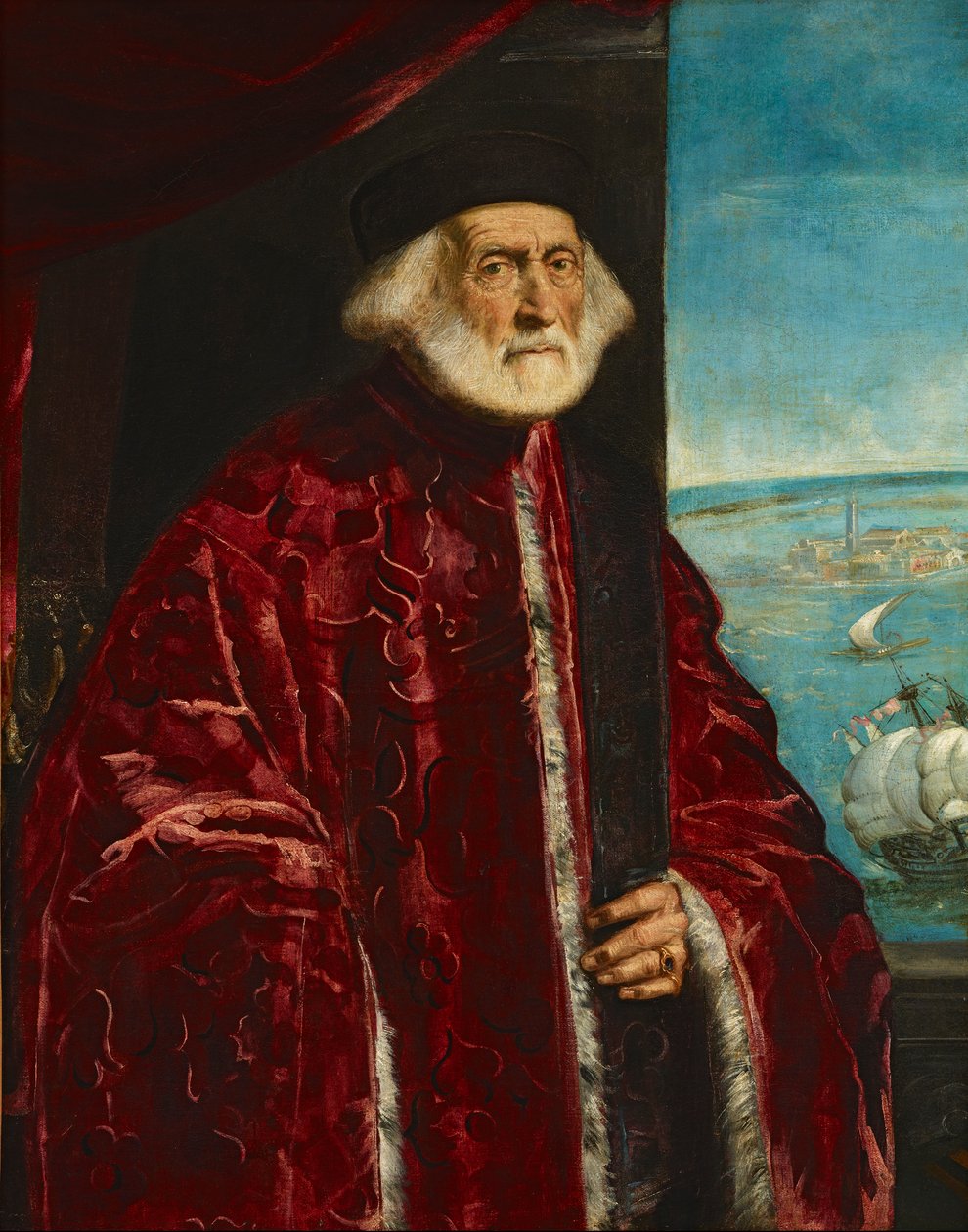 Cirkel av Jacopo Tintoretto - Porträtt av en venetiansk åklagare, 1938.1.142 av Circle of Jacopo Tintoretto
