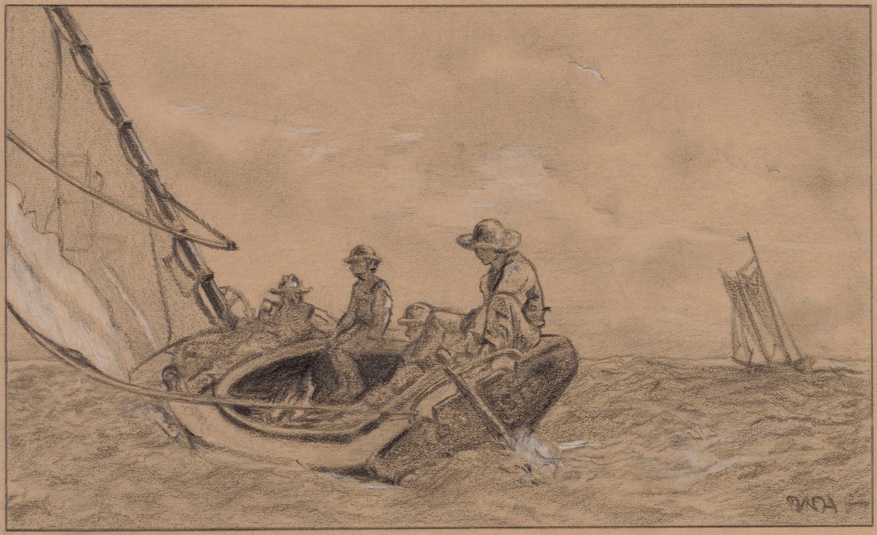 Breezing Up av Circle of Winslow Homer