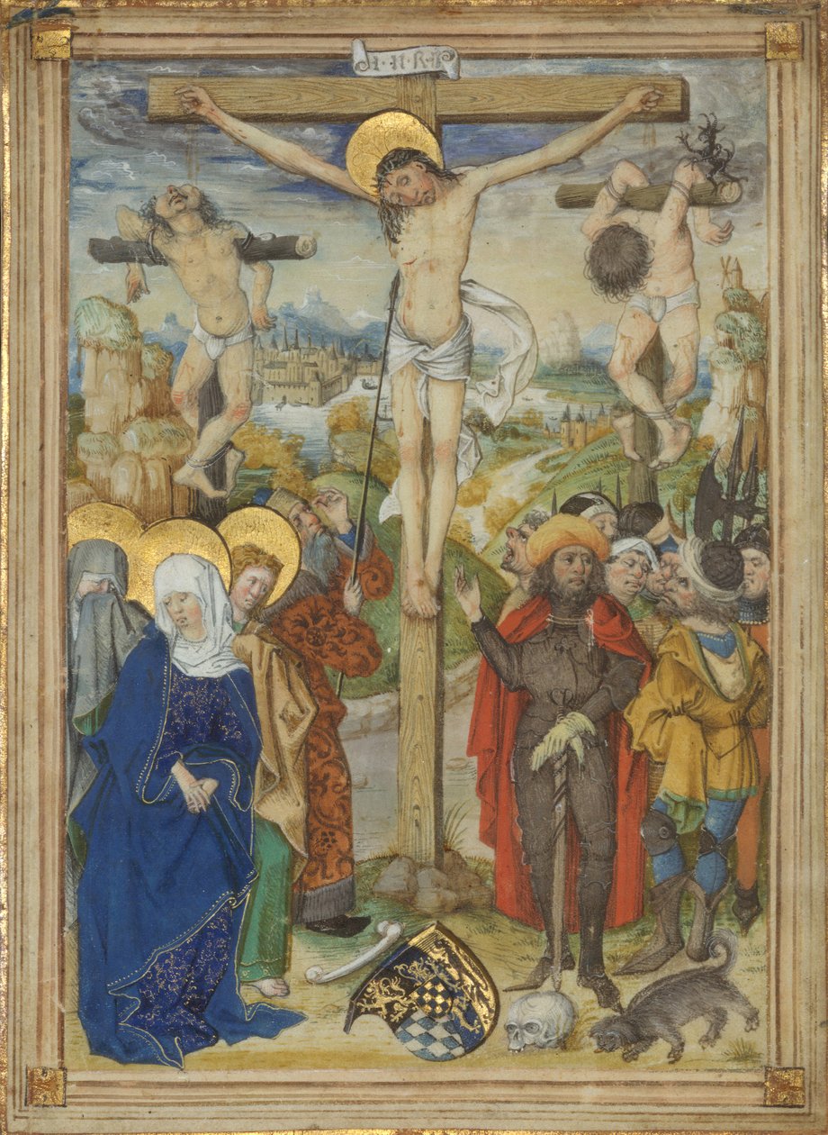 Korsfästelsen, 1481-82. av Circle of the Housebook Master