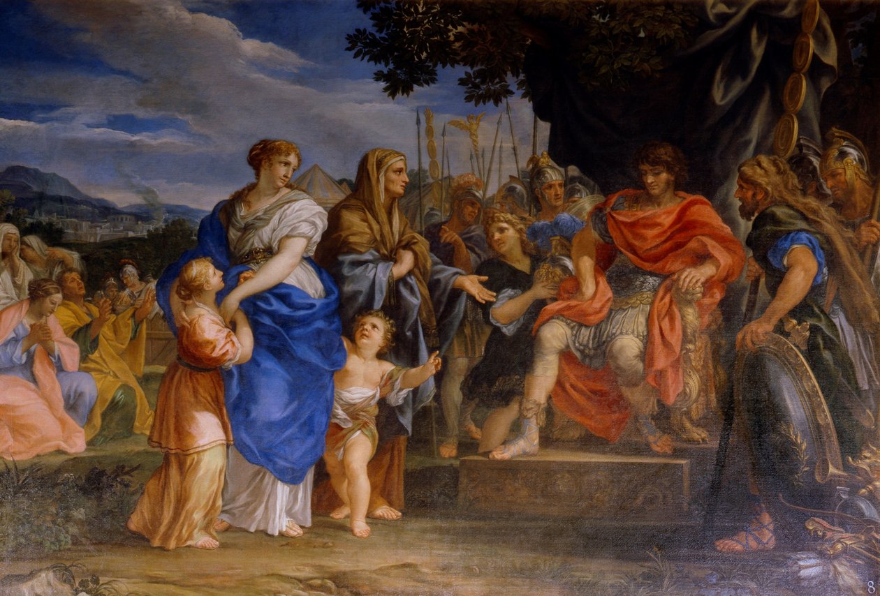 Coriolanus vid Roms portar av Ciro Ferri