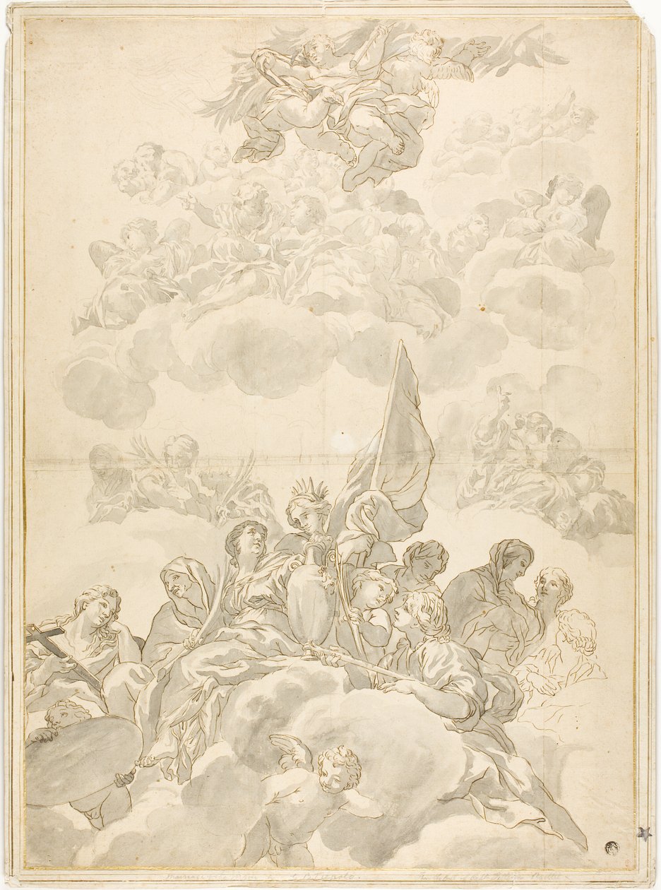 Glorifiering av Saint av Ciro Ferri
