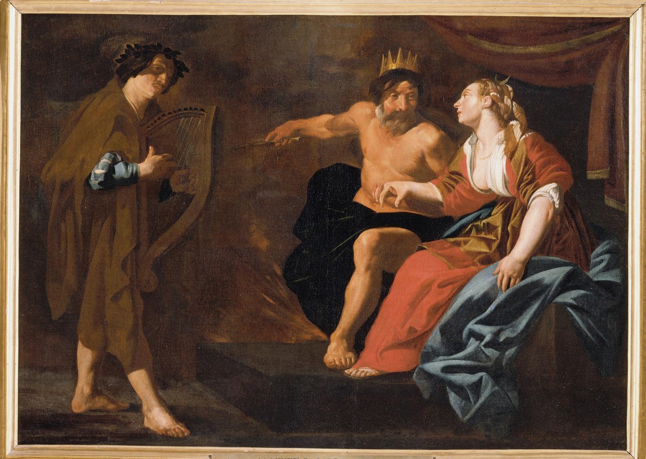 Orpheus, Pluto och Proserpina. av Claes Cornelisz. Moeyaert