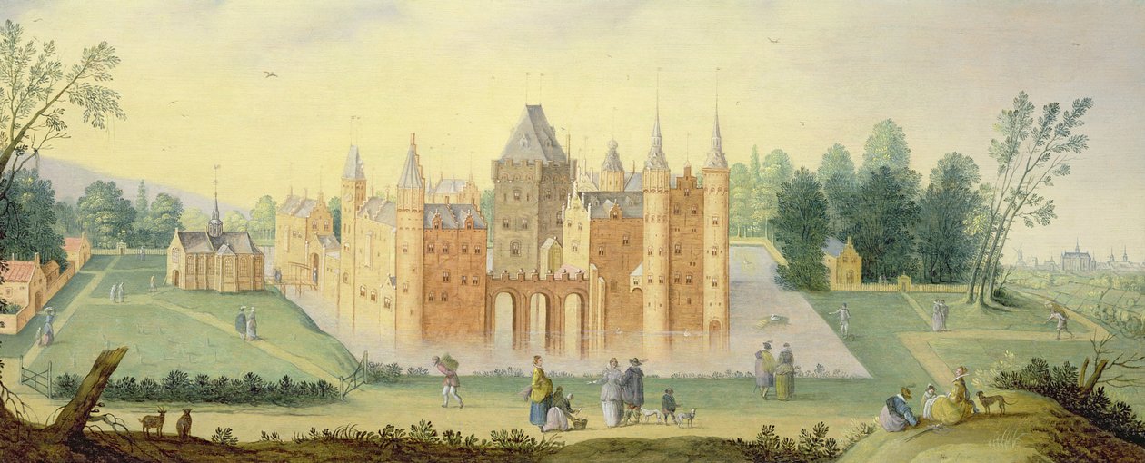 Kloster och slott i Egmond av Claes Jacobsz van der Heck
