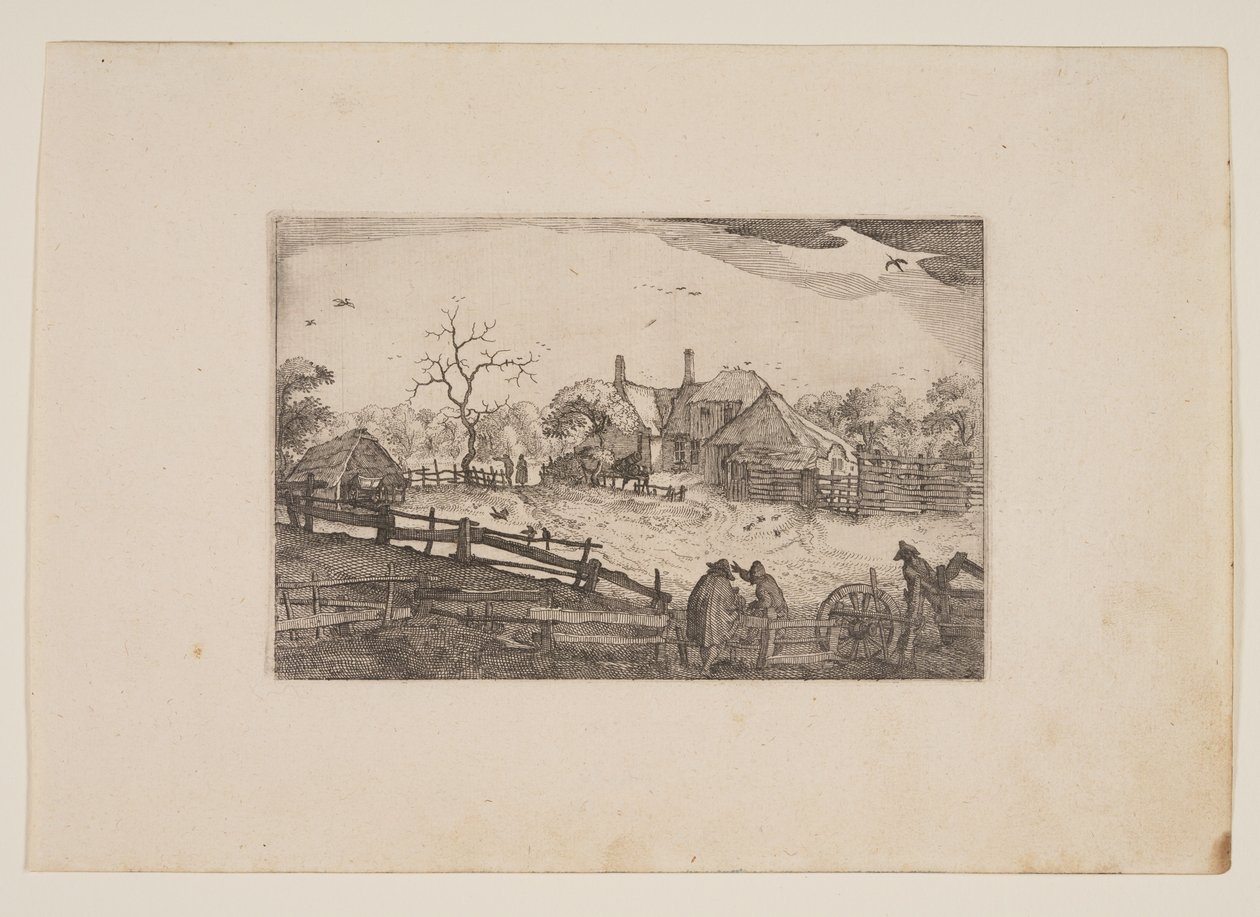 Faderns värdshus, från vyer i omgivningarna kring Haarlem (Plaisante Plaetsen) av Claes Jansz. Visscher
