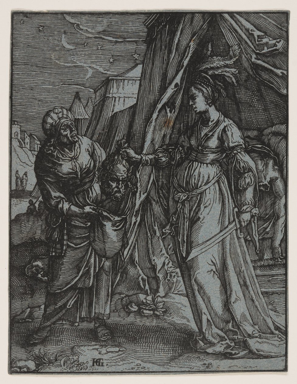 Judith med Holofernes huvud av Claes Jansz. Visscher