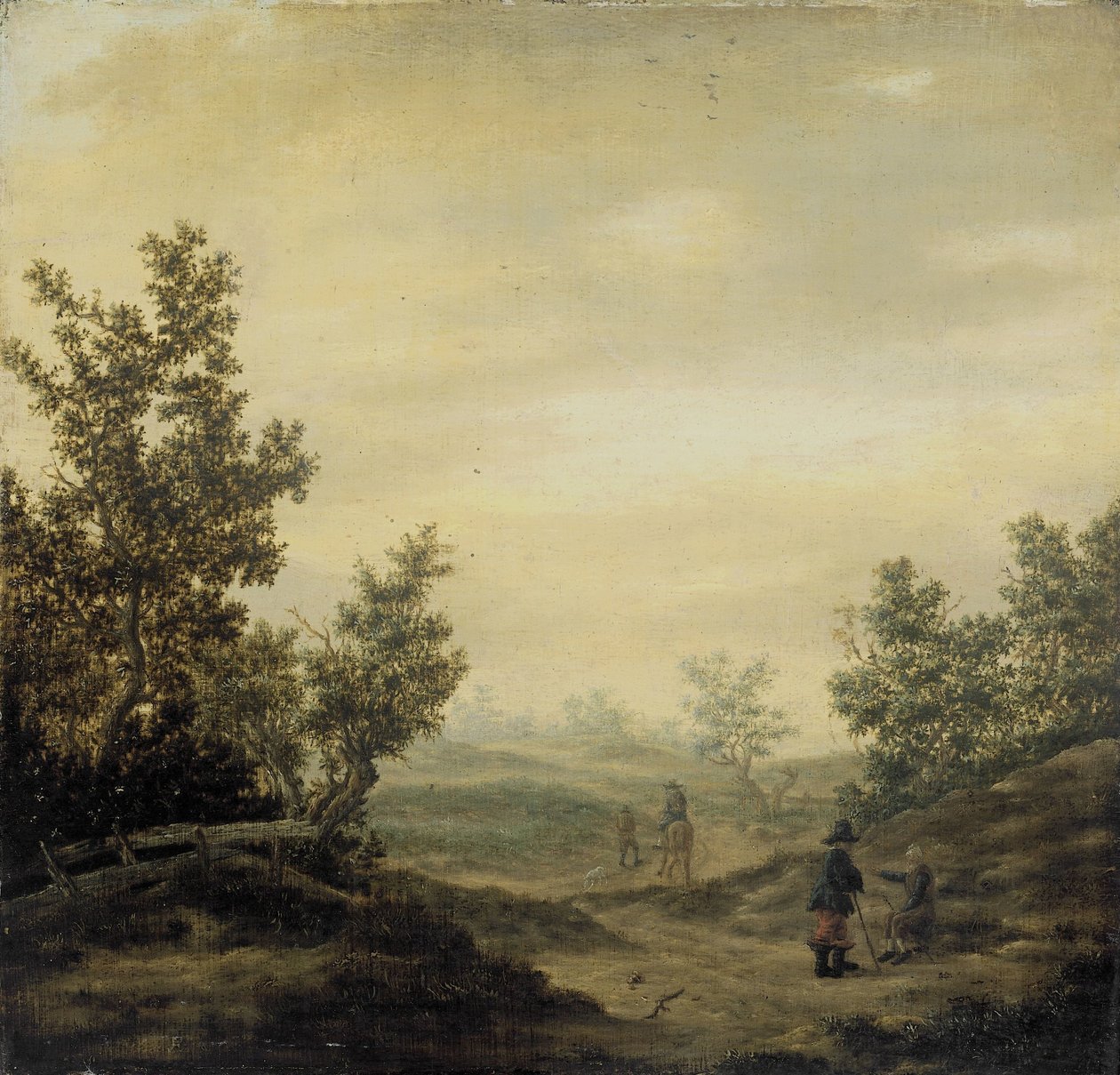 Vägen i sanddynerna av Claes van Beresteyn (attributed to)