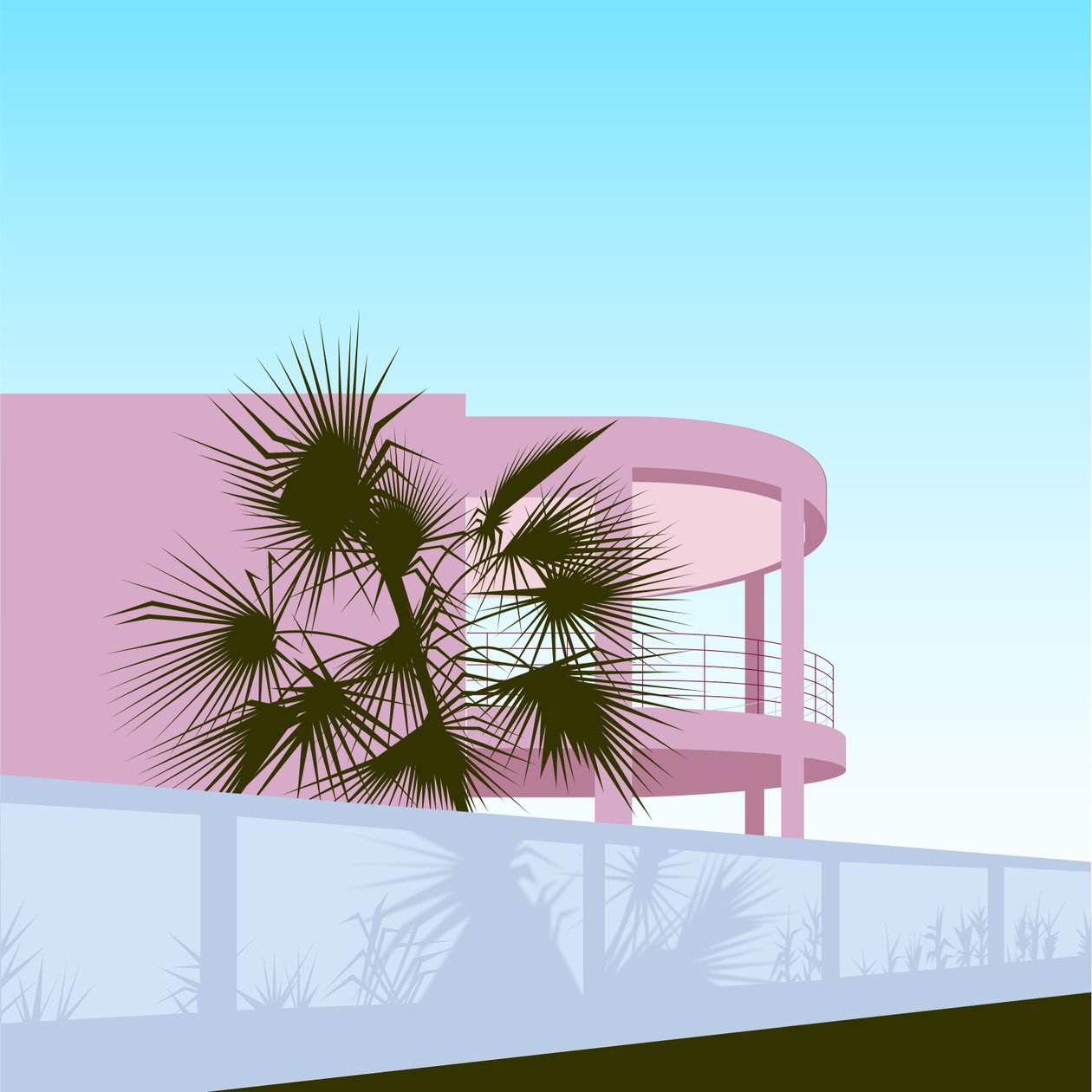 Art Deco Beach House av Claire Huntley