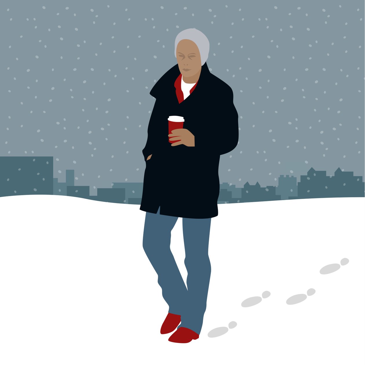 Kaffe i snön av Claire Huntley