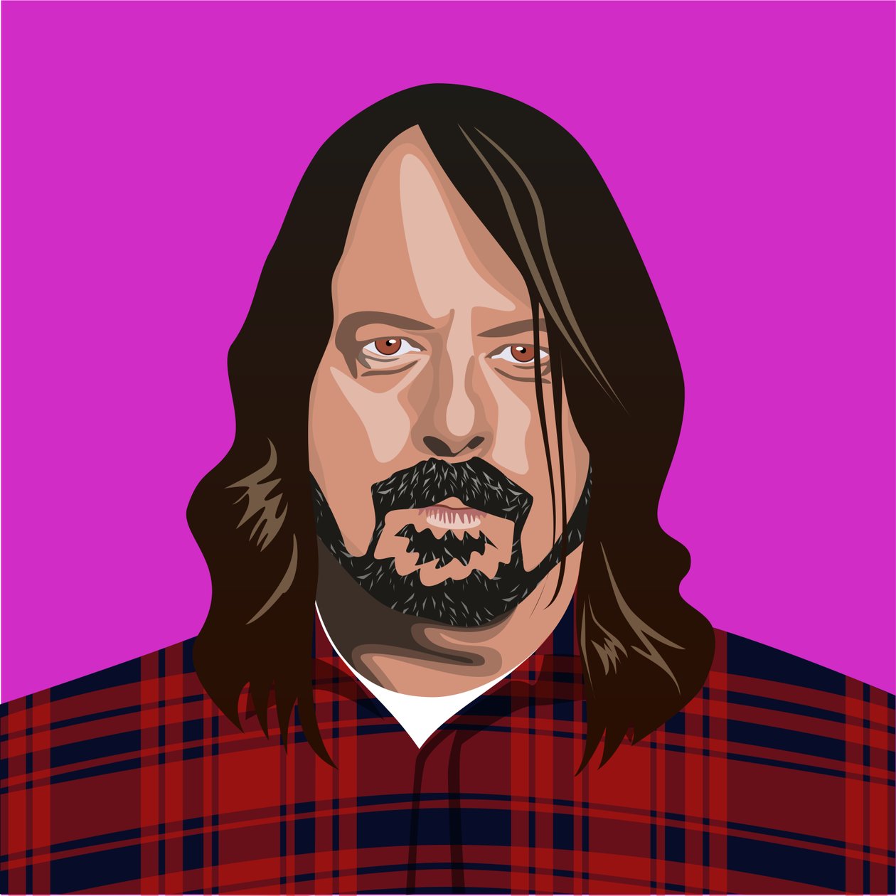 Porträtt av Dave Grohl av Claire Huntley
